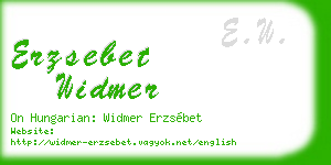 erzsebet widmer business card